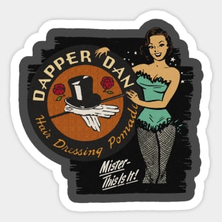 Vintage Dapper Pomade Lady Sticker